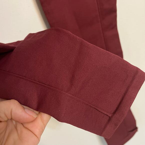 NWOT Free People Movement Ribbed Compression Leggings in Maroon - Picture 5 of 9